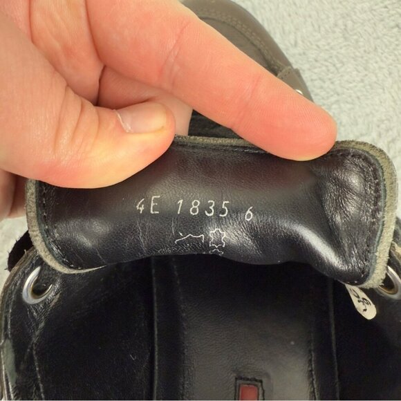 Prada Sport Leather Low Top Sneakers Brown Size 7.5 US - Picture 2 of 15